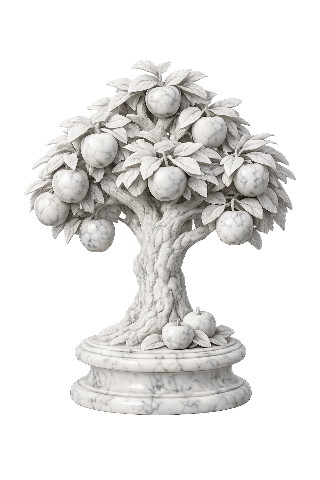 Escultura botânica que representa crescimento e construção cuidadosa